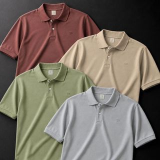 Kit 4 Camisa Polo Masculina Piquet Premium