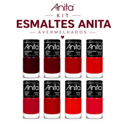 Kit Esmaltes Anita - Coleção Avermelhados