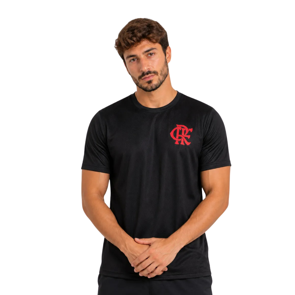 Camisa Flamengo Masculina Dry Texturizado com Escudo em TPU Coimbra 34003