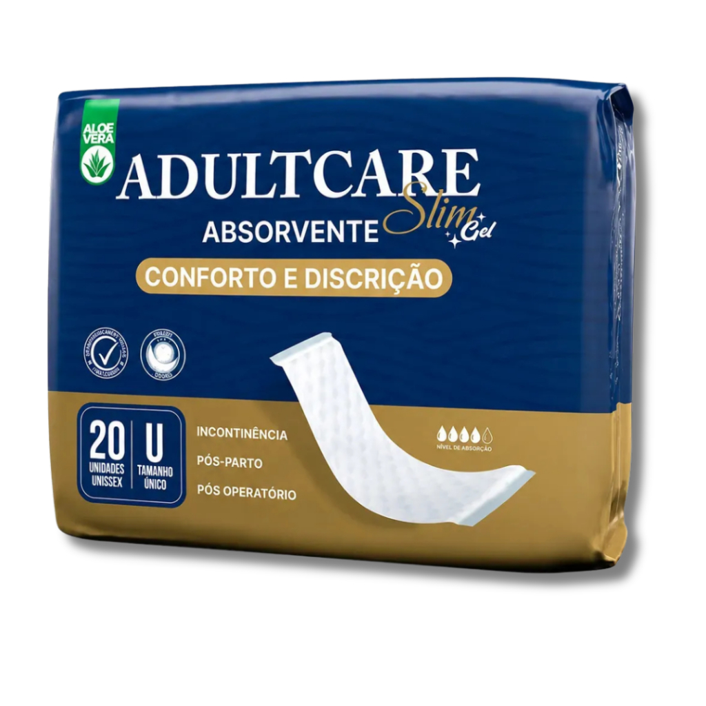 Absorvente Adultcare Slim Gel 20 Unidades