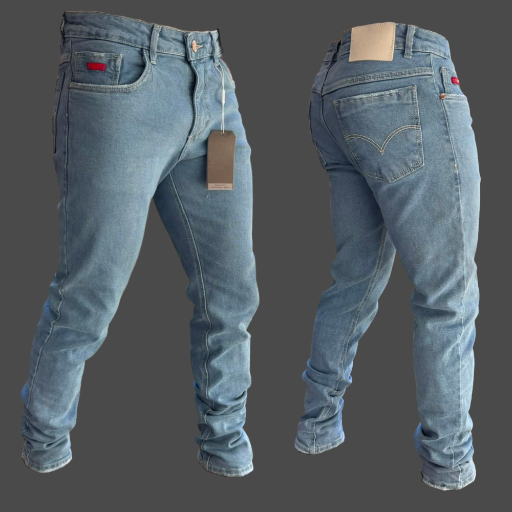 Calça Jeans Masculina Estilo retrô Clara Delavê Com Elastano  Conforto Premium Do 38 ao 48 Envio Imediato