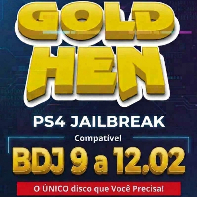 Disco  Bluray BDJ Ps4 9 a 12.02 + Lojas + GoldHEN 2.4b18.10