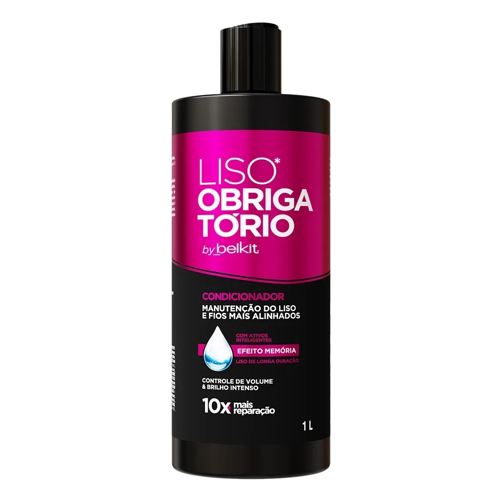 Condicionador Profissional Liso Obrigatório 1L | Hidratação e reconstrução