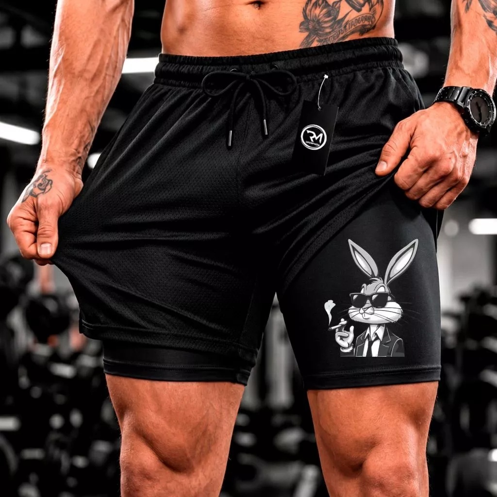 Bermuda Compressão Short Pernalonga Fit Academia Corrida Treino Masculina Elastano Qualidade Premium