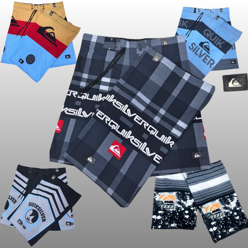 Kit 3 Bermudas Masculinas Tactel Elastano Moda Praia Verão Tecido Molinho Seca Rápido Top ENVIO FUL!
