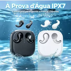 Fone de ouvido estéreo sem fio à prova d'água com Bluetooth caixa de carregamento longa duração T70