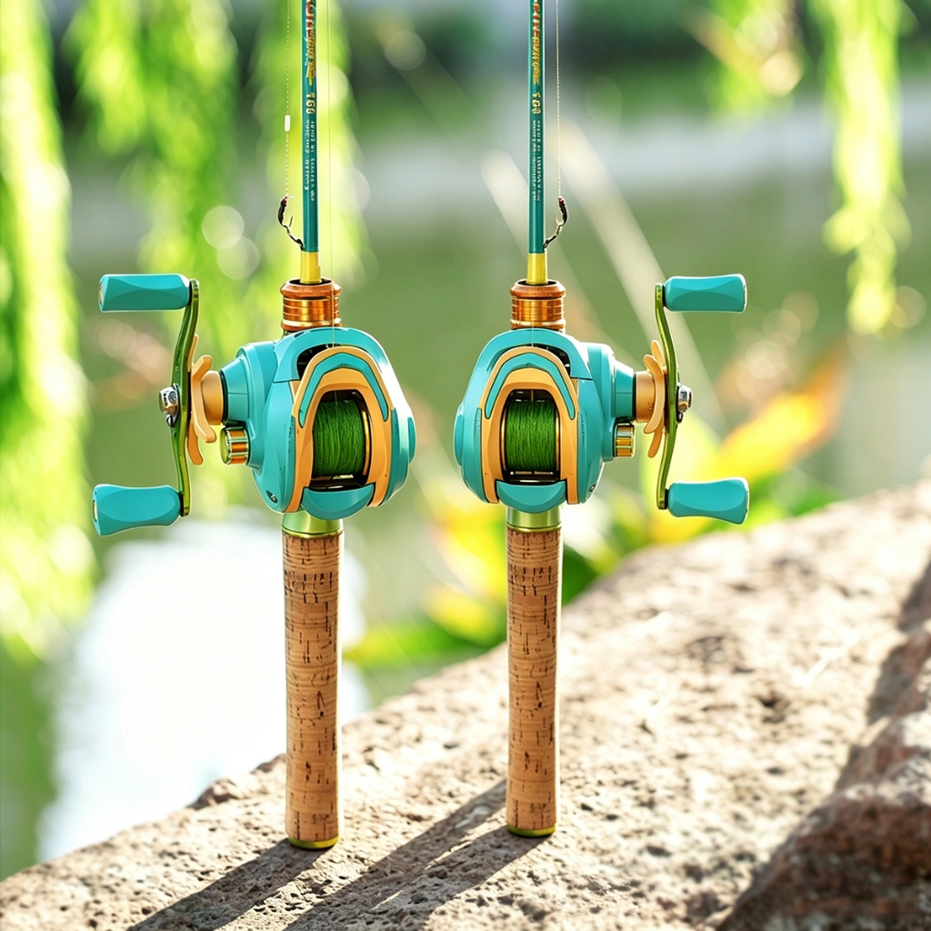 Kit Vara Casting 1,68m + Carretilha 7.2:1 18+1 Freio 10kg Pesca Kit Completo Vara Pesca Reta + Molinete AC2000/4000/6000