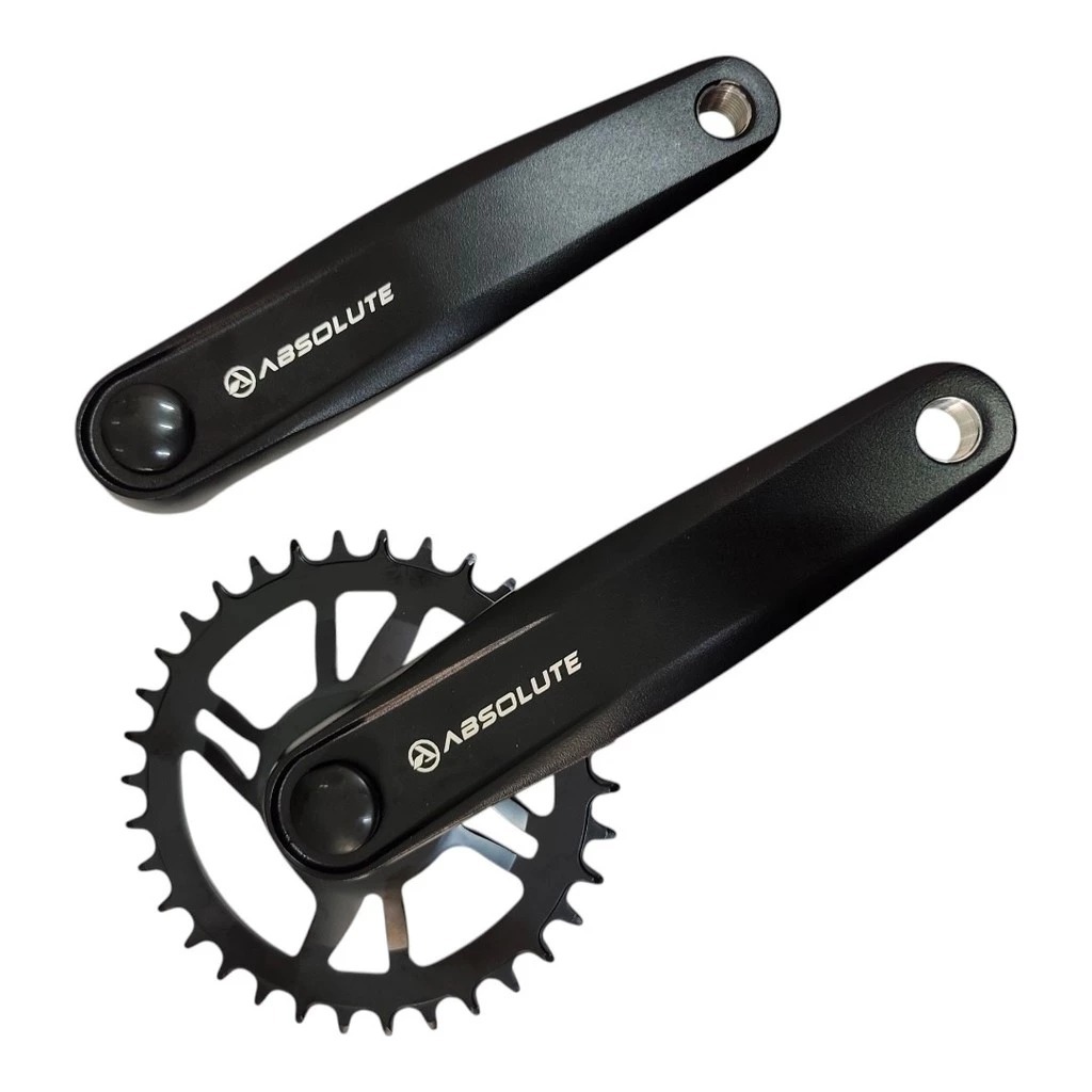 Pedivela Single Absolute Nero ALUMÍNIO 34D Braço 170mm para Bike de Grau Gios, HUPI, Vikingx, Aro 29 9V, 10v, 11V, 12V