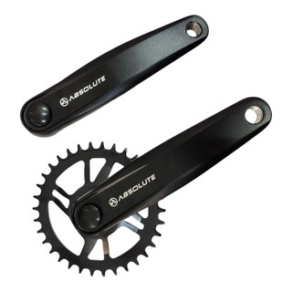 Pedivela Single Absolute Nero ALUMÍNIO 34D Braço 170mm para Bike de Grau Gios, HUPI, Vikingx, Aro 29 9V, 10v, 11V, 12V