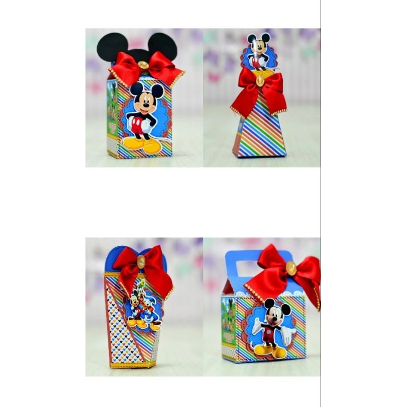 Kit festa infantil PEGUE E MONTE - Tema Mickey - Aniversário infantil - Lembrancinha personalizada.