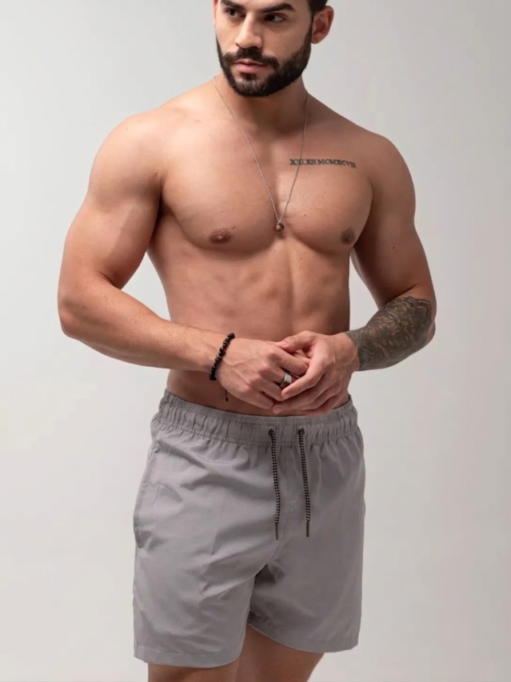 Short Praia Masculino Microfibra Tactel Elastano Academia Corrida Futebol Secagem Rápida