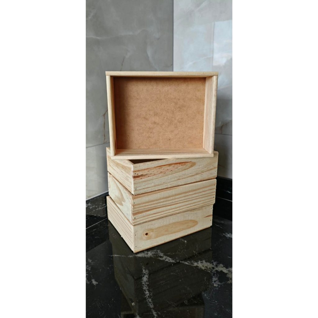 Kit 10 bandeja com e sem alça, pequena de madeira 22CMx17.5CM