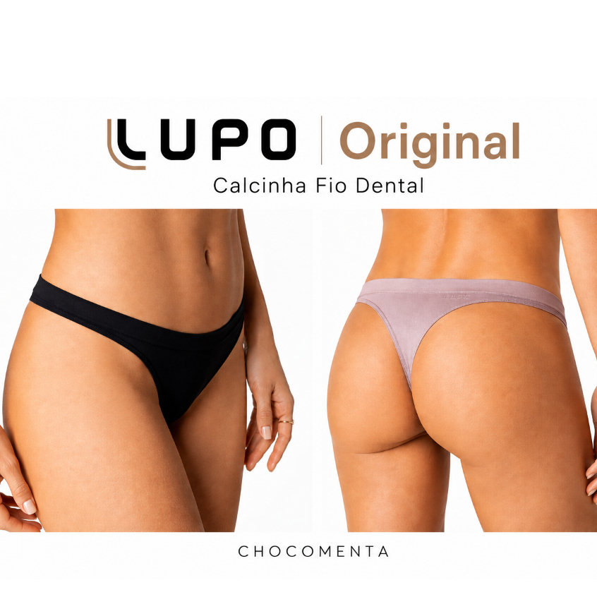 Calcinha Fio Dental Feminina Loba Lupo Sem Costura Original 40600
