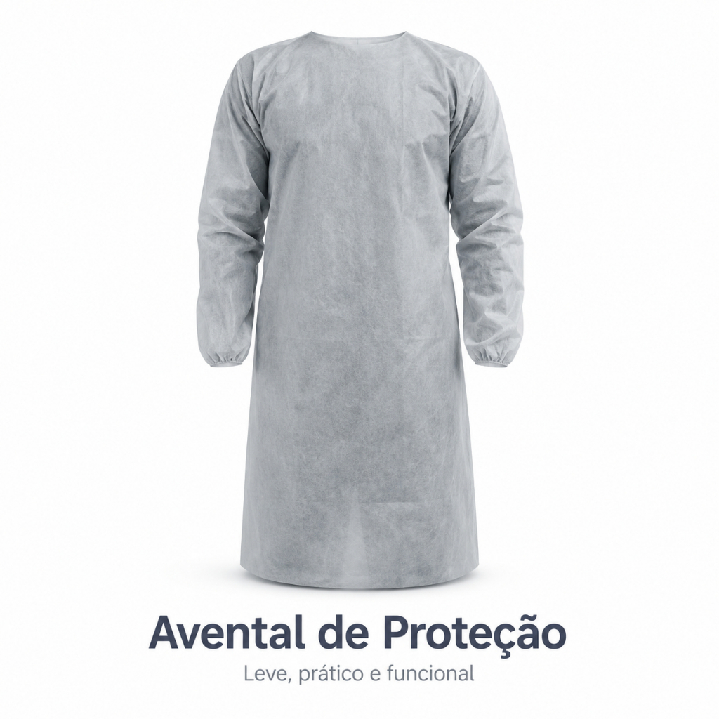 Avental de Raspa para Soldador Serralheiro Proteção Frontal para Solda e Trabalho
