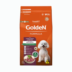Ração para Cães Adultos 1kg Sabor Carne Mini Bits Fórmula Golden