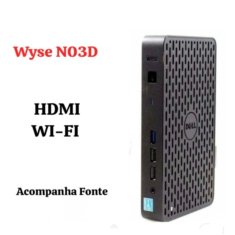 Mini Pc Dell 4G Ram SSD mSata 16Gb Windows 10 HDMI E WI-FI Office e PRogramas