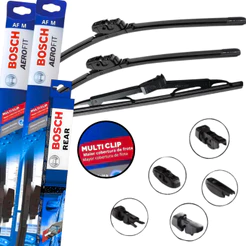 Kit Palhetas Limpador Parabrisa Original Bosch Fiat Novo Uno 2015 2016 2017 2018 2019 2020 2021