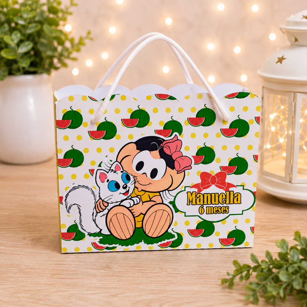 Sacolinha Surpresa Magali Personalizada - Lembrancinhas Personalizada - Festa Infantil - Festa de Aniversário Infantil