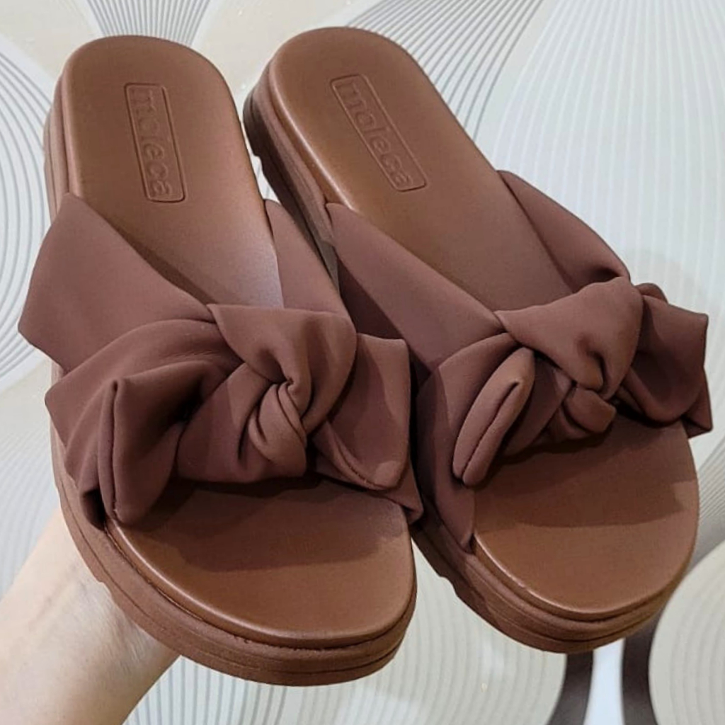 Sandália Feminina Papete Moleca Nobuck Soft 5490.132 Confortável