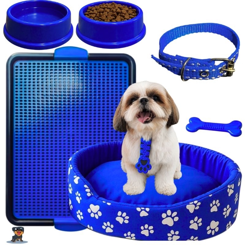 Kit Caminha Pet Simples Caminha De Cachorro Sanitário Canino Comedouro Para Cachorro