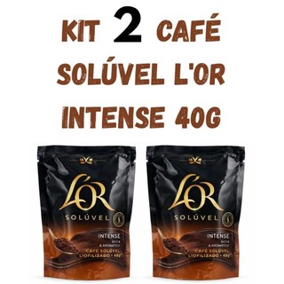 Kit 2 Café Solúvel L'OR Intense 40g Kit De Café Gourmet Lembrancinha