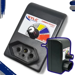 Dimmer Controlador de Velocidade 3500W Eletrônico Regulador c/ Dissipador Tomada Bivolt - Politriz