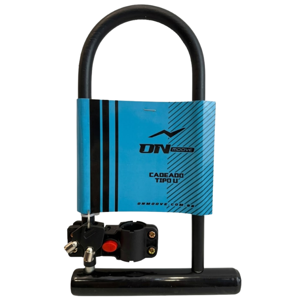 Cadeado 185x320mm Bike Bicicleta Elétrica U Lock Trava Chave ONmoove