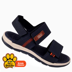 Papete Infantil KLIN Line Play Casual Ajustável Velcro Trilho Escolar - Calce Fácil Menino