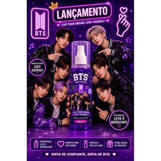 Body Splash BTS 200ml Infantil Adolescente Jovem Perfume Corporal Lançamento