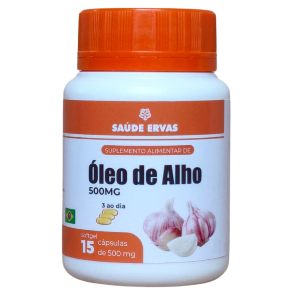 Óleo de Alho Saúde Ervas 30 Cápsulas
