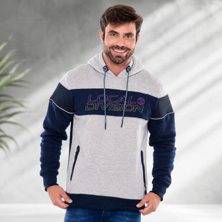 Blusa De Frio Moletom Importado Quente Tecido Premium Flanelado Bolsos Touca com Ajuste