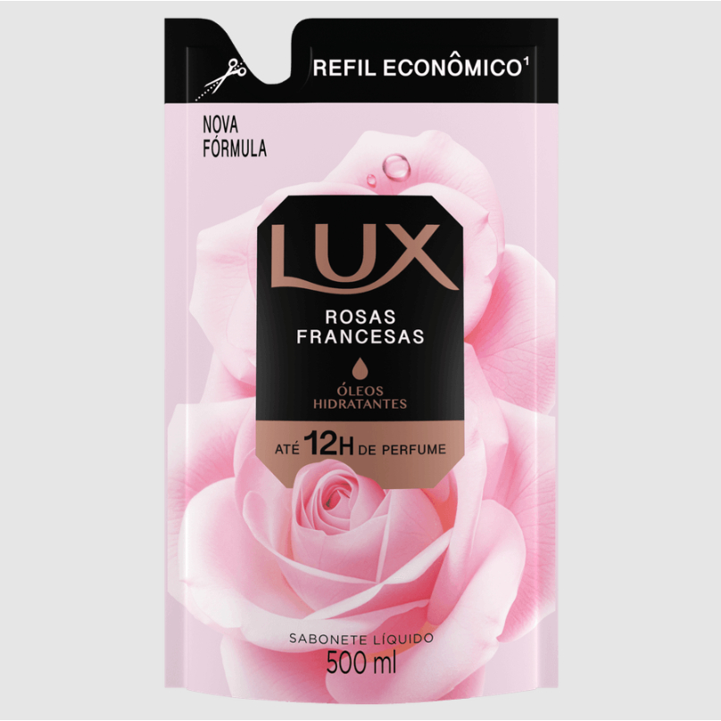 Sabonete Líquidos para Mãos Lux Botanicals Rosas Francesas Refil 500ml