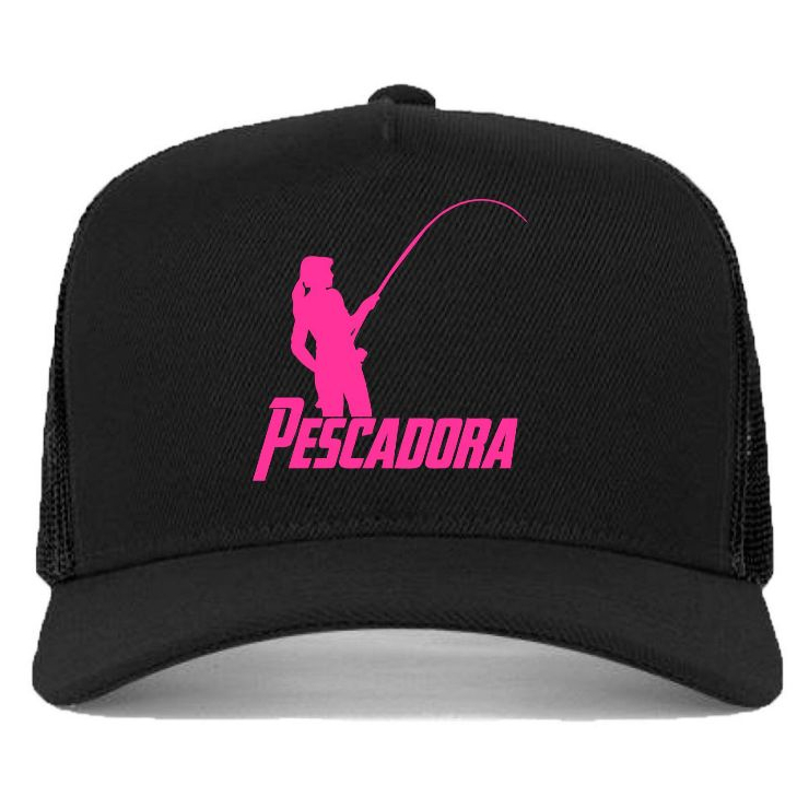 Boné SnapBlack Aba Cuva Pescadora Pesca Pescaria Lazer Mulheres