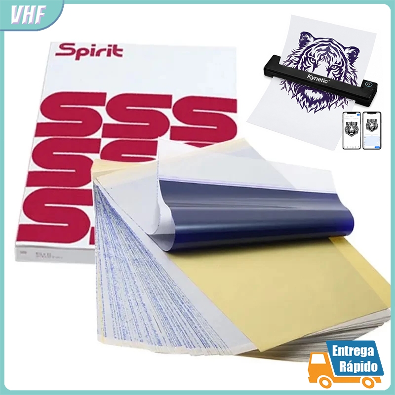 100/50/10 Pç Papel Stencil Thermal Spirit Tatuagem Decalque Termico
