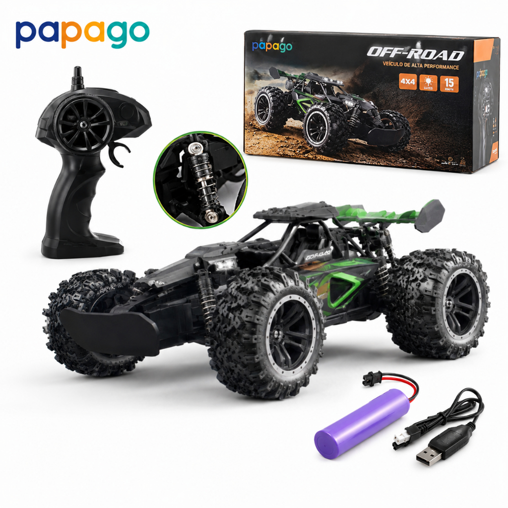 Carrinho Controle Remoto Recarregável Grande Off Road Cross