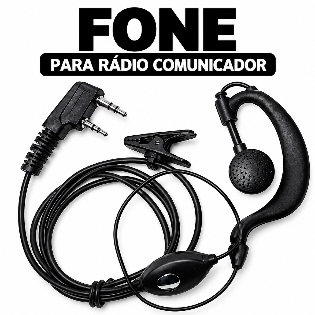 Fone De Ouvido Rádio Comunicador Baofeng 777 PTT Segurança Alta Qualidade Uso Profissional Equipes Eventos