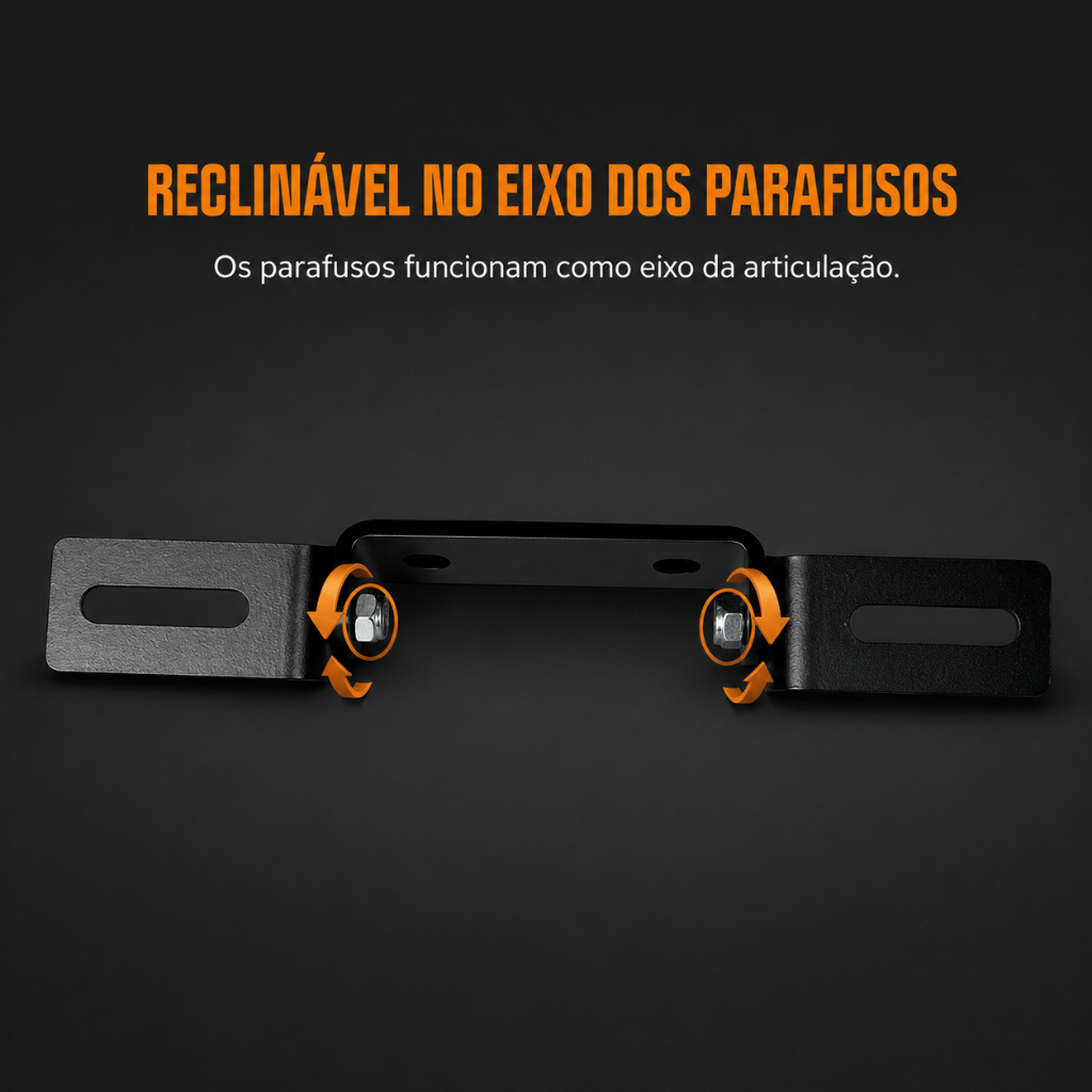 Suporte de Placa Retratil Universal Para Motos SafeLine Motors