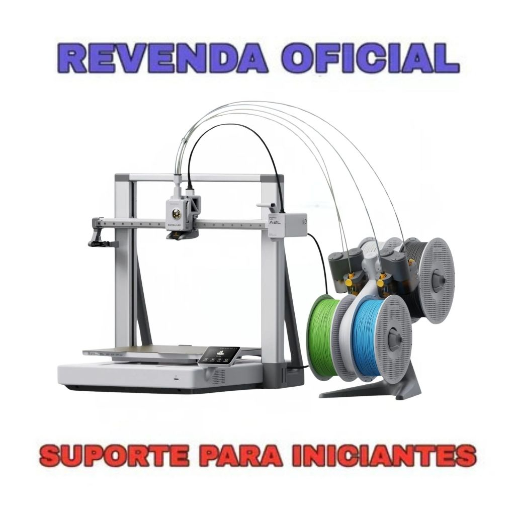 Impressora 3D Bambu Lab A2L – Com ou Sem AMS Lite – 110V / 220V + Suporte para Iniciantes | AnimaPrint 3D