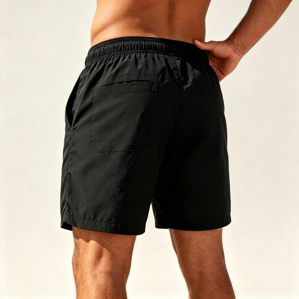 Short Masculino Tactel Elastano Secagem Rápida Praia Academia Confortável Elástico na cintura,Material leve e respiravel