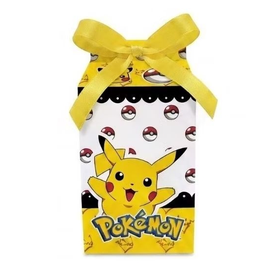 20 Caixinhas Milk Personalizada Pikachu Com Nome e Idade Lembrancinha para Festa Pokémon Personalizado