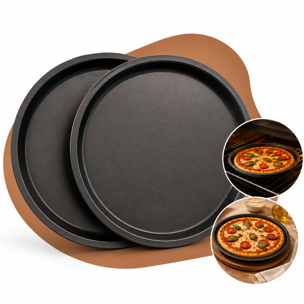 Formas de Pizza Grande 36cm Antiaderente Assadeira