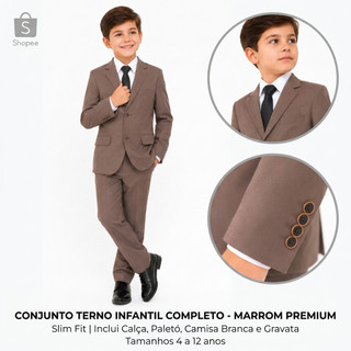 TERNO ALFAIATARIA INFANTIL PREMIUM (TERNO + CALÇA)