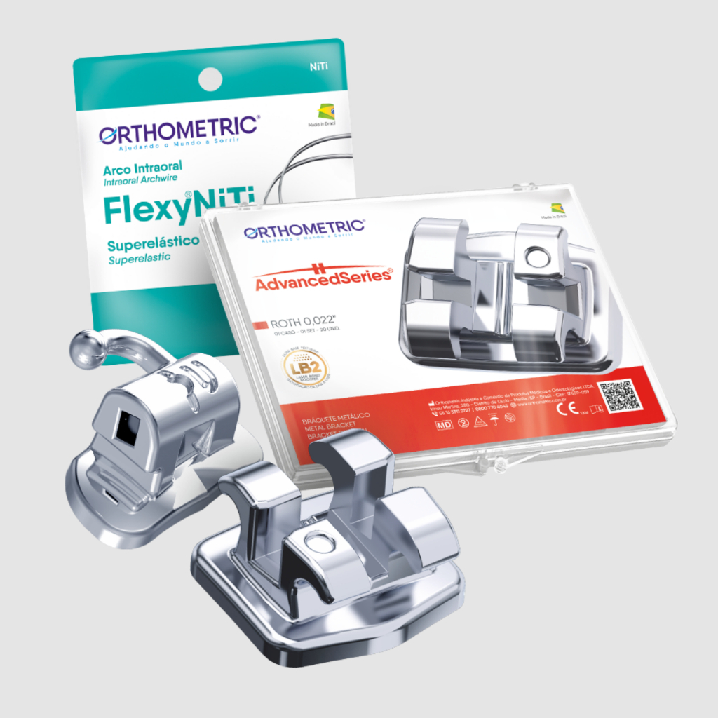 Kit Braquete Metálico com Arcos e Tubos Advanced Roth - Orthometric