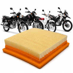 Filtro De Ar Para Cg Fan 125 2009 A 2013 Da Bros 125 2003 Até 2015 Pra Pop 100 2007 2015 Xre 190