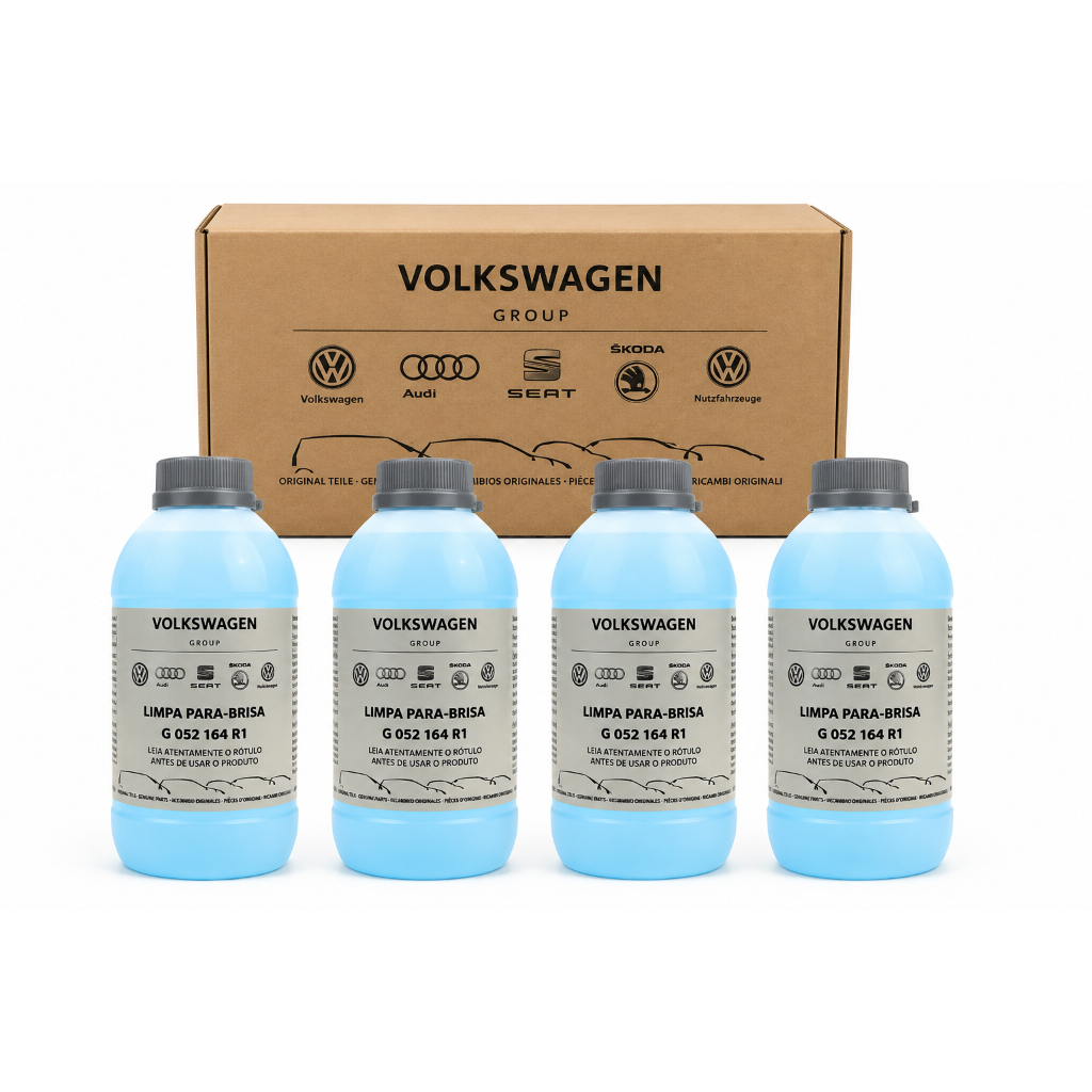 Kit 4 Aditivos Limpador De Vidro Parabrisa 200ml Original Volkswagen