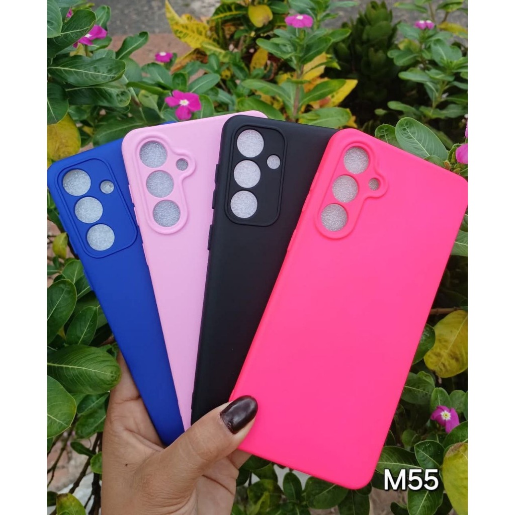 Kit 5 ou 3 Peças Capa Capinha Silicone Aveludado Cor Aleatória Proteção Excelente Qualidade Para SAMSUNG