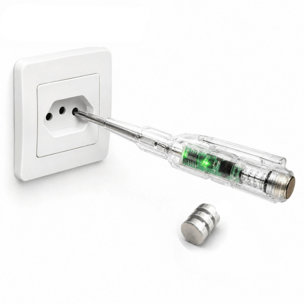Caneta Teste Elétrica LUATEK LWJ-333 90V a 1000V com Alarme Sonoro e LED · foto 2