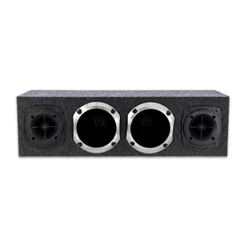 Caixa Corneteira Completa Montada 2 Driver 2 Tweeter 2 Cone Alumínio Branco ou Preto