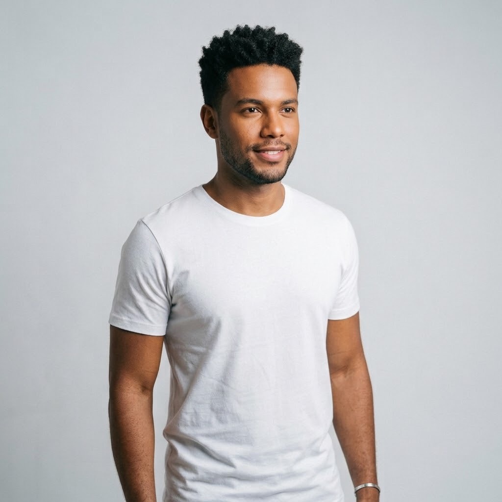 Camiseta Branca Básica Masculina 100% Algodão Lisa Casual Dia a Dia