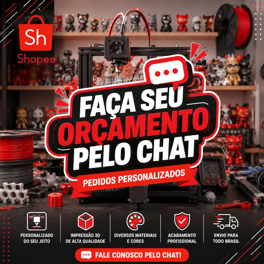 Impressão 3D Personalizada Sob Encomenda | Peças, Miniaturas, Bonecos e Projetos Personalizados